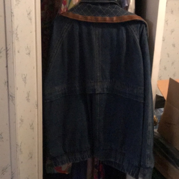 Vintage Jack Set denim jacket with leather - Picture 4 of 8